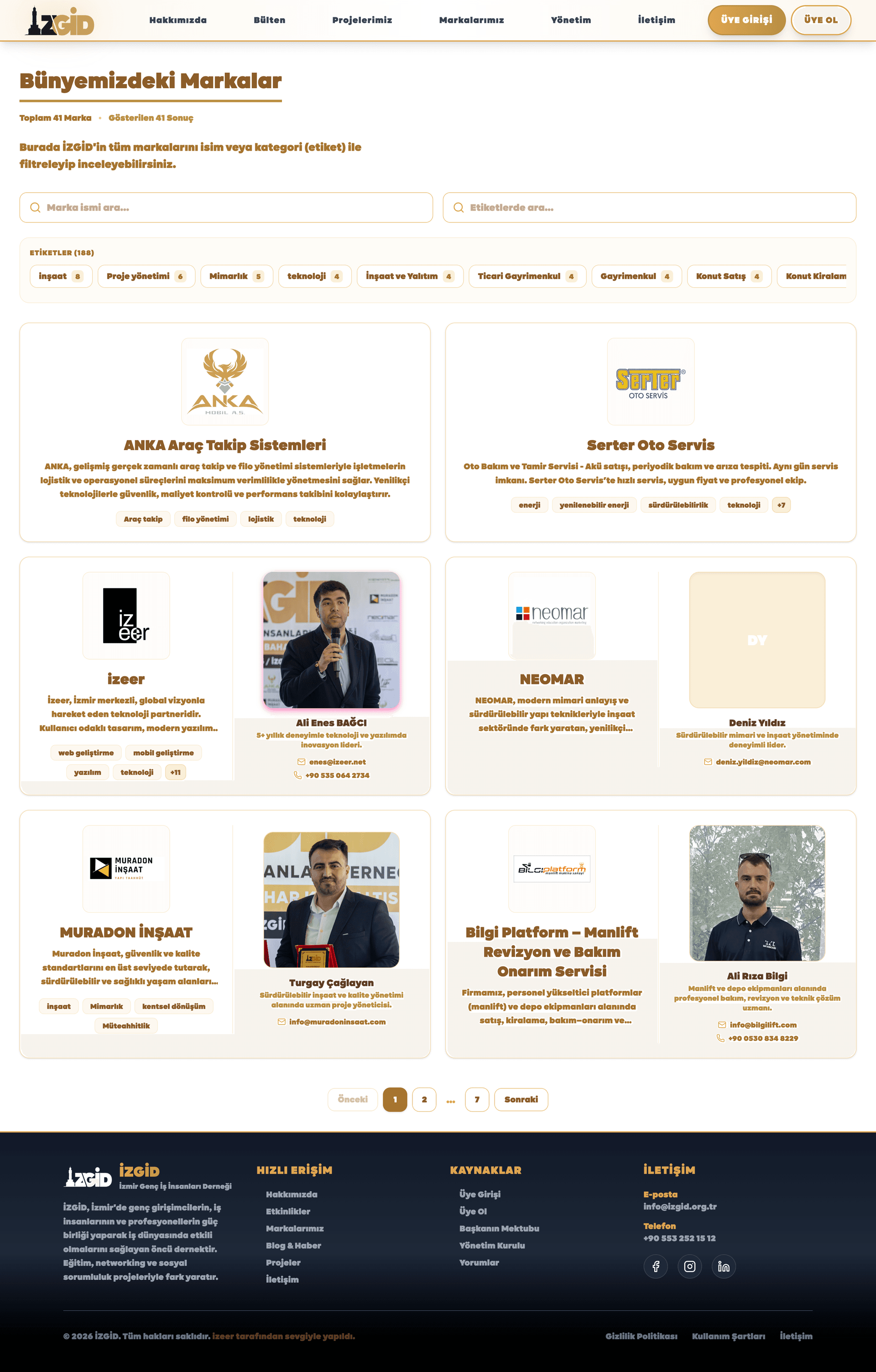 İZGİD — İzmir Genç İş İnsanları Derneği Screenshot 10